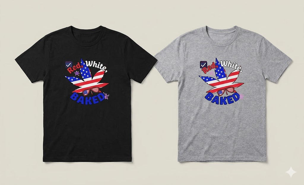 Unique Expressions Patriotic T-shirt - Red, White, & Baked