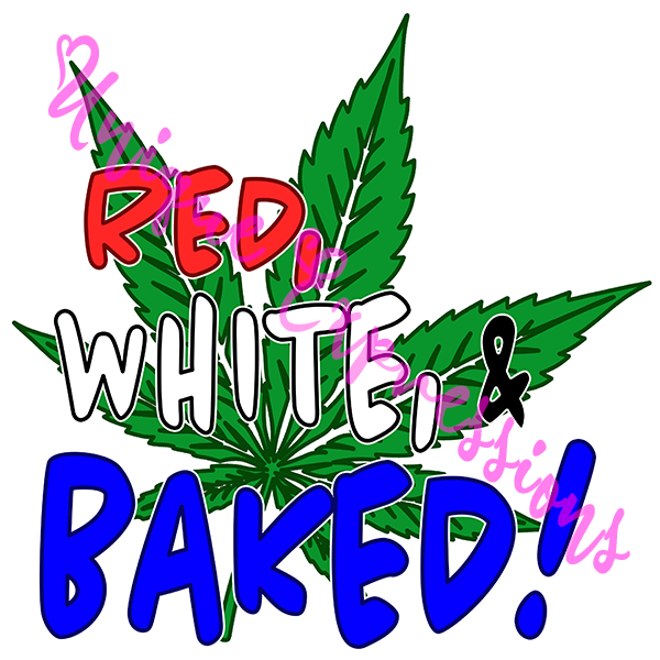 Unique Expressions Patriotic T-shirt - Red, White, & Baked!