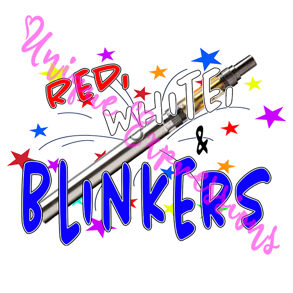 Unique Expressions Patriotic T-shirt - Red, White, & Blinkers