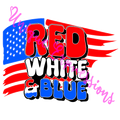 Unique Expressions Patriotic T-shirt - Red, White, & Blue