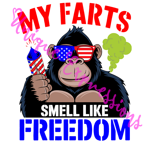 Unique Expressions Patriotic T-shirt - My Farts Smell Like Freedom