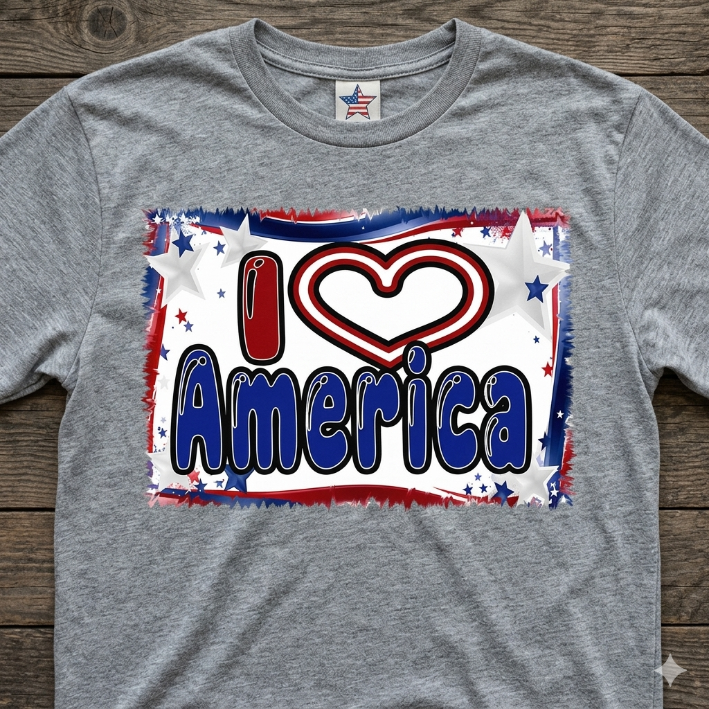 I Love America Graphic T-Shirt