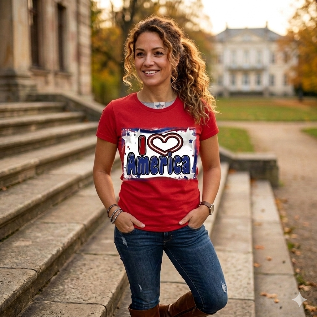 I Love America Graphic T-Shirt