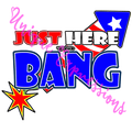 Unique Expressions Patriotic T-shirt - Just Here to Bang